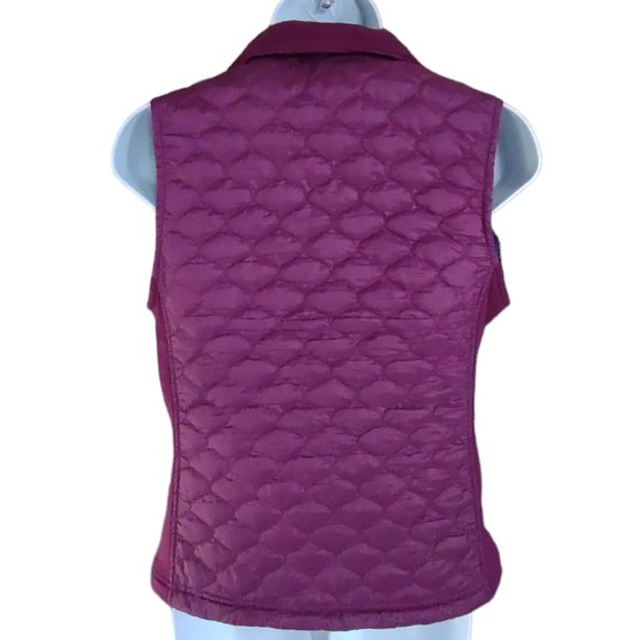 L.L. Bean Plum Quilted Puffer Vest Size XS - Picture 3 of 8